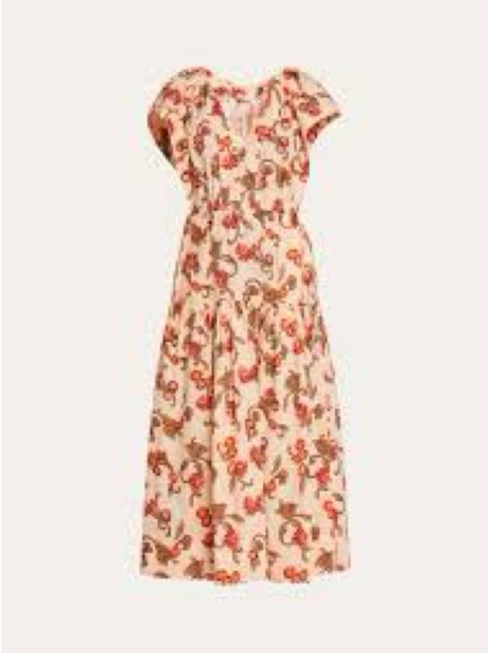 A.L.C. August Cotton Poplin print dress midi, size 6 NWOT